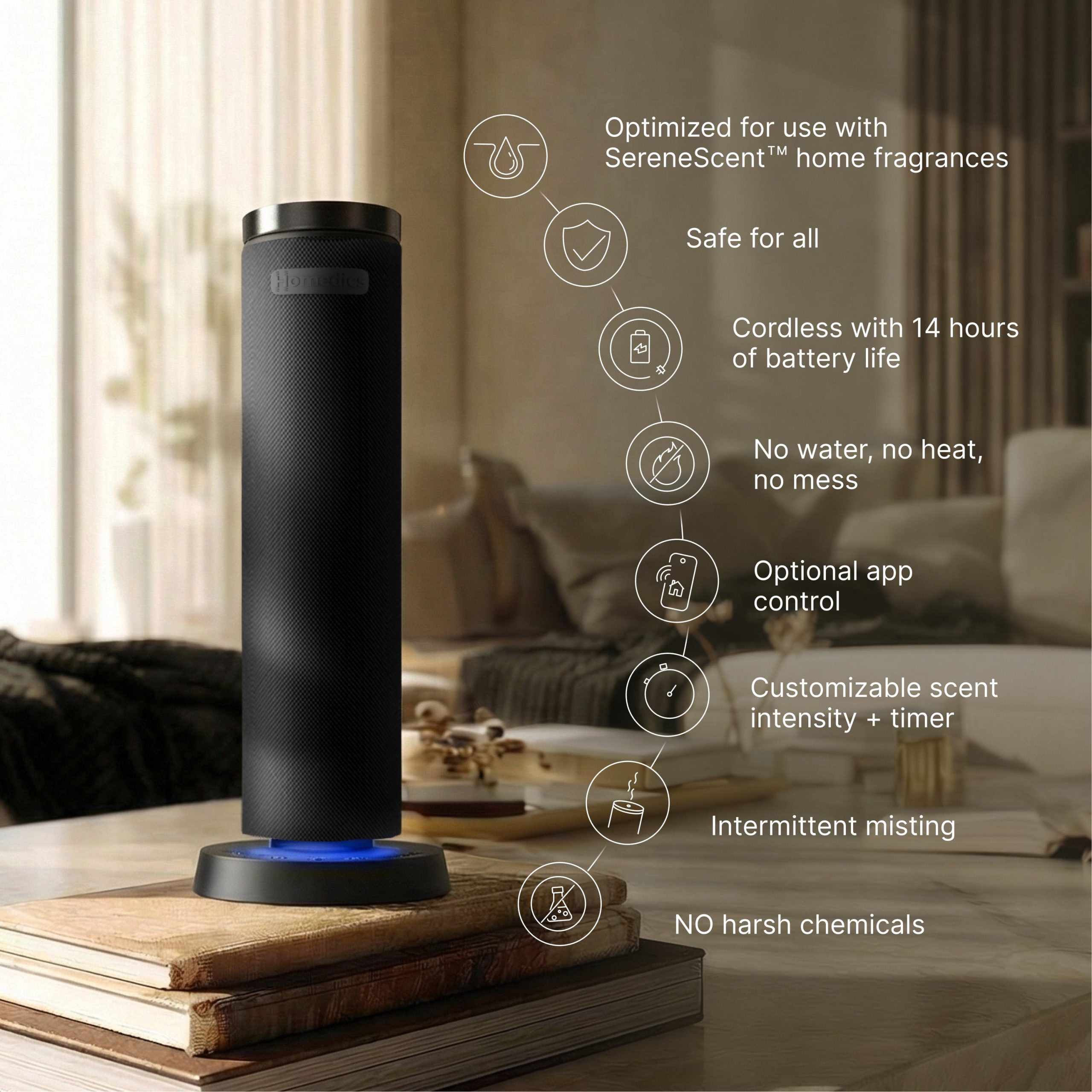 SereneScent Waterless Rechargeable 120 ml Diffuser - Image 13