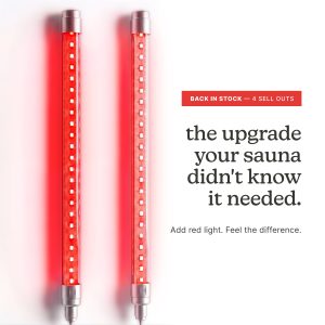 Dual Red Light Wands for Sauna
